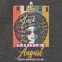 A Queen Was Born In August Vector Backpack