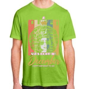 A Queen Was Born In December Adult ChromaSoft Performance T-Shirt