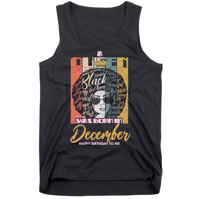 A Queen Was Born In December Tank Top
