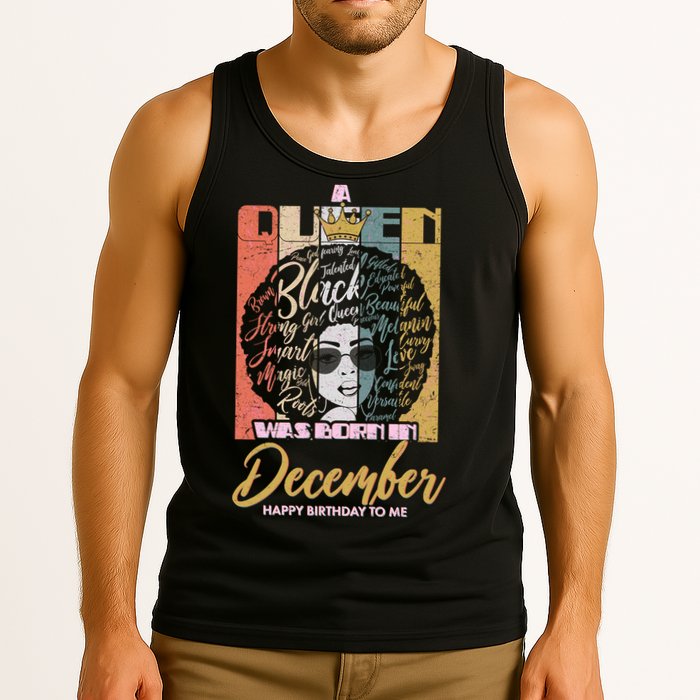 A Queen Was Born In December Tank Top
