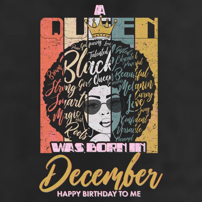 A Queen Was Born In December Golf Towel