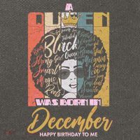 A Queen Was Born In December Cotton Canvas Backpack