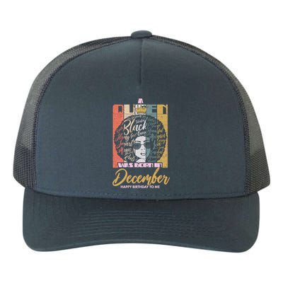 A Queen Was Born In December Yupoong Adult 5-Panel Trucker Hat