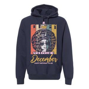 A Queen Was Born In December Premium Hoodie