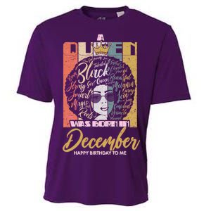 A Queen Was Born In December Cooling Performance Crew T-Shirt