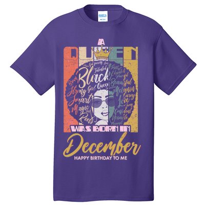 A Queen Was Born In December Tall T-Shirt