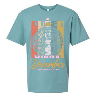 A Queen Was Born In December Sueded Cloud Jersey T-Shirt