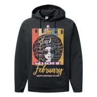 A Queen was Born in February Performance Fleece Hoodie