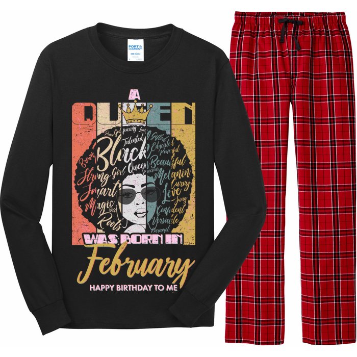 A Queen was Born in February Long Sleeve Pajama Set