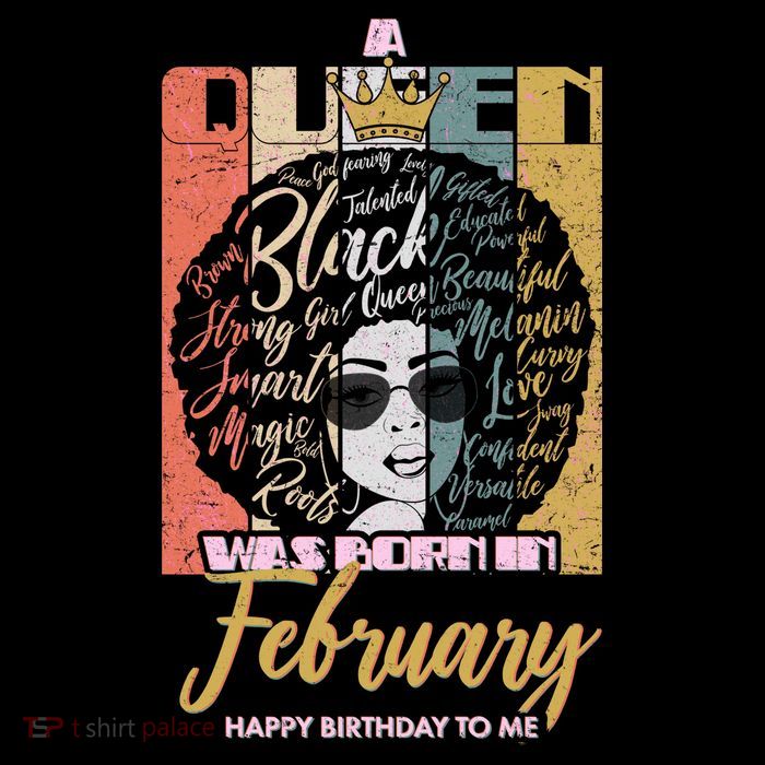 A Queen was Born in February Premium T-Shirt