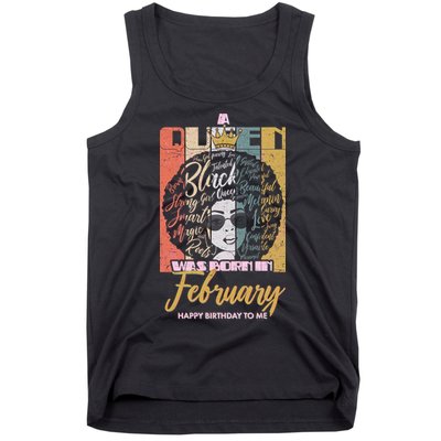 A Queen was Born in February Tank Top