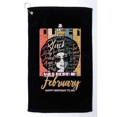 A Queen was Born in February Golf Towel