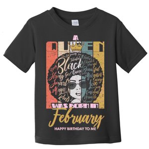 A Queen was Born in February Toddler T-Shirt