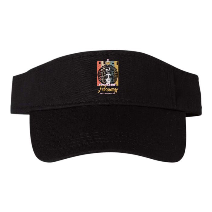 A Queen was Born in February Valucap Bio-Washed Visor