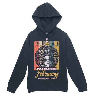 A Queen was Born in February Urban Pullover Hoodie