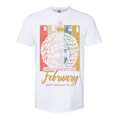 A Queen was Born in February Softstyle CVC T-Shirt