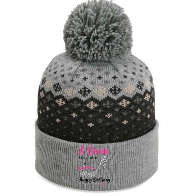 A Queen Was Born In February Birthday The Baniff Cuffed Pom Beanie