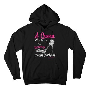 A Queen Was Born In February Birthday Hoodie