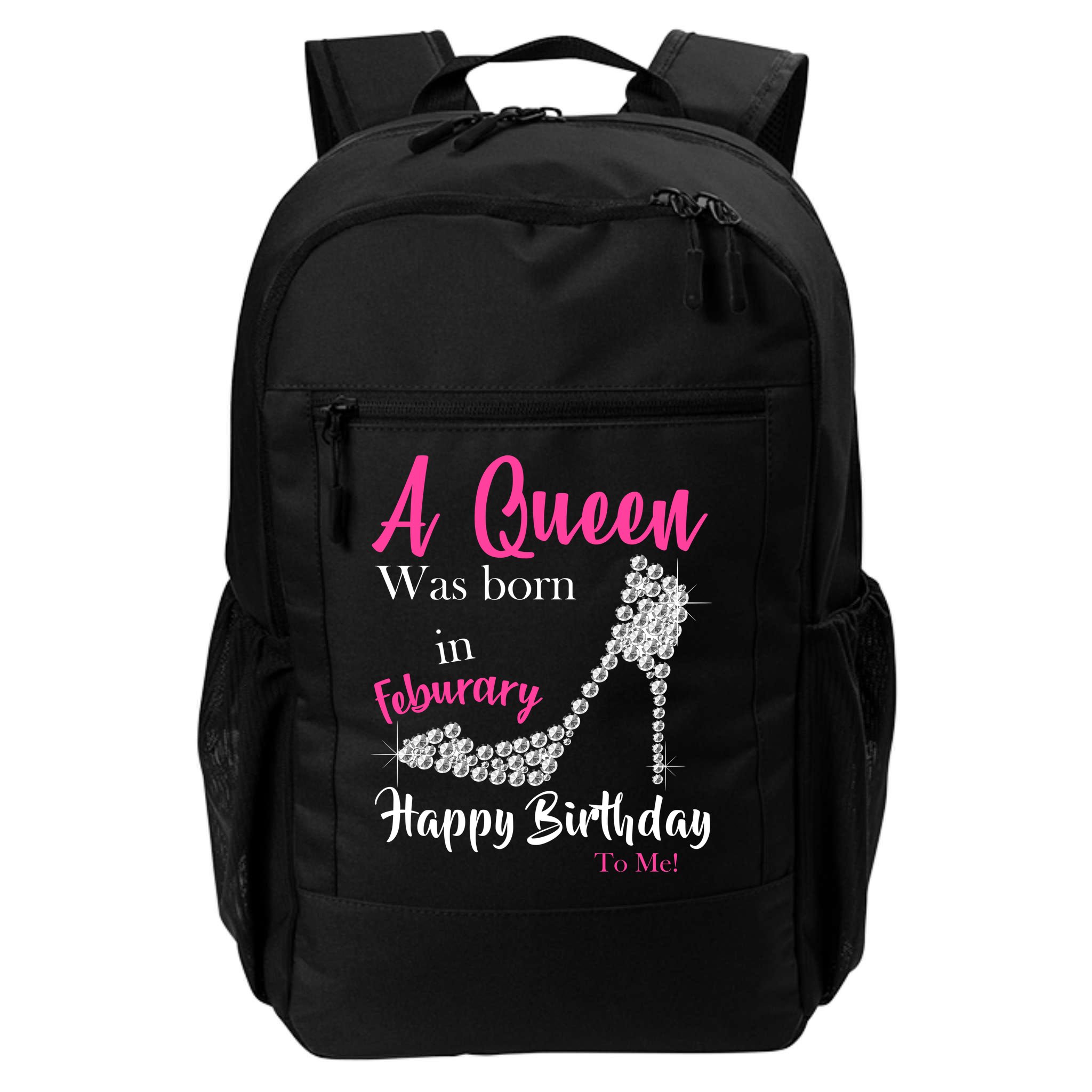 A Queen Was Born In February Birthday Backpack