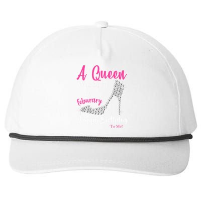 A Queen Was Born In February Birthday Snapback Five-Panel Rope Hat