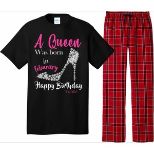 A Queen Was Born In February Birthday Pajama Set