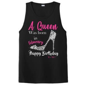 A Queen Was Born In February Birthday PosiCharge Competitor Tank