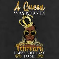 A Queen Was Born In February Happy Birthday Adult Drive Performance Visor