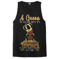 A Queen Was Born In February Happy Birthday PosiCharge Competitor Tank