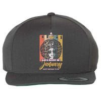 A Queen Was Born In January Wool Snapback Cap