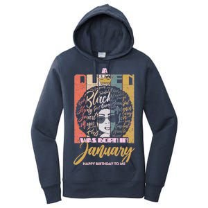 A Queen Was Born In January Women's Pullover Hoodie