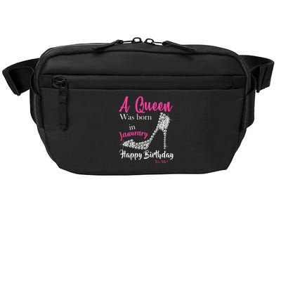 A Queen Was Born In January Birthday Crossbody Pack