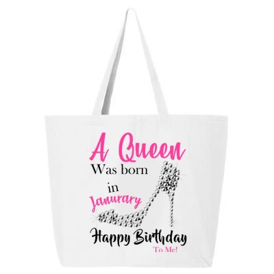 A Queen Was Born In January Birthday 25L Jumbo Tote