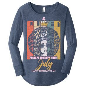 A Queen Was Born In July Women's Perfect Tri Tunic Long Sleeve Shirt