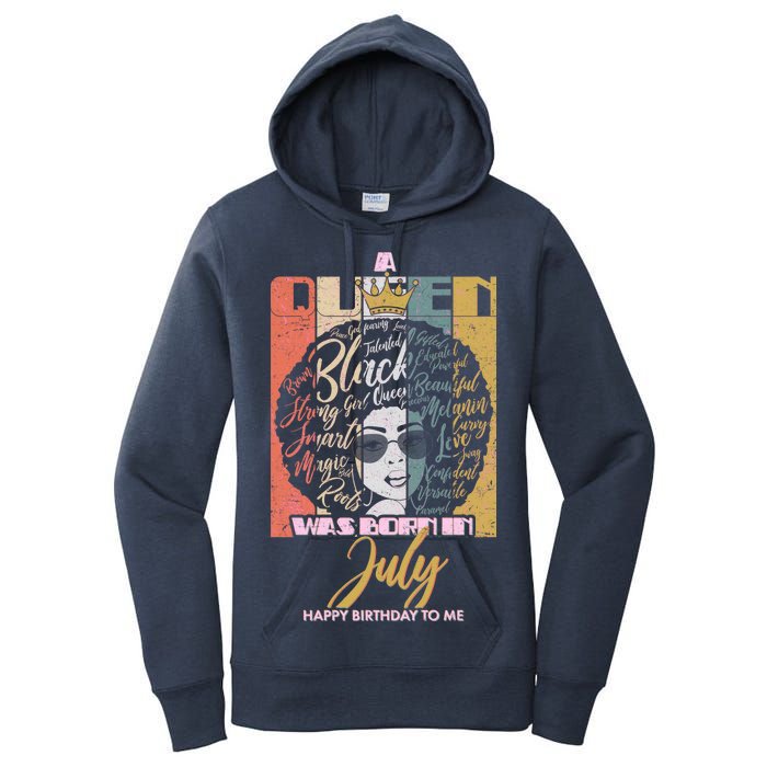 A Queen Was Born In July Women's Pullover Hoodie