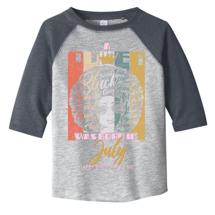 A Queen Was Born In July Toddler Fine Jersey T-Shirt