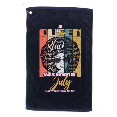 A Queen Was Born In July Golf Towel