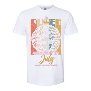 A Queen Was Born In July Softstyle CVC T-Shirt