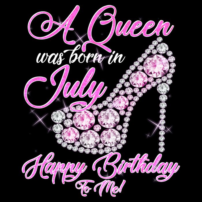 A Queen Was Born In July Fancy Birthday Cooling Performance Crew T-Shirt