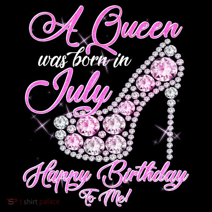 A Queen Was Born In July Fancy Birthday 7-Panel Snapback Hat