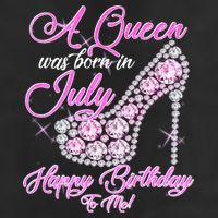 A Queen Was Born In July Fancy Birthday Adult Drive Performance Visor