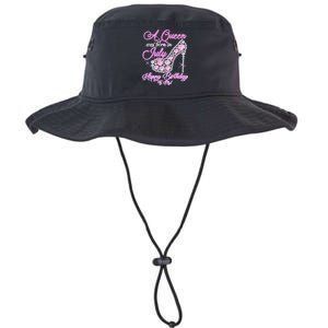 A Queen Was Born In July Fancy Birthday Legacy Cool Fit Booney Bucket Hat