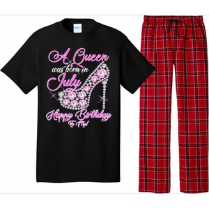 A Queen Was Born In July Fancy Birthday Pajama Set