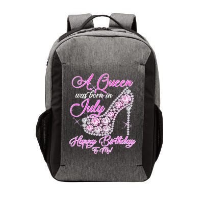 A Queen Was Born In July Fancy Birthday Vector Backpack