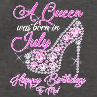 A Queen Was Born In July Fancy Birthday Vector Backpack