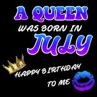 A Queen Was Born In July Happy Birthday To Me Zip Tote Bag