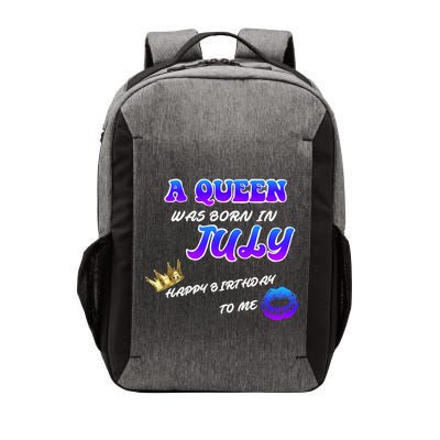 A Queen Was Born In July Happy Birthday To Me Vector Backpack