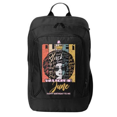 A Queen Was Born In June City Backpack