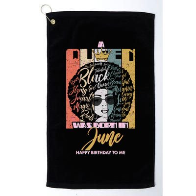 A Queen Was Born In June Golf Towel