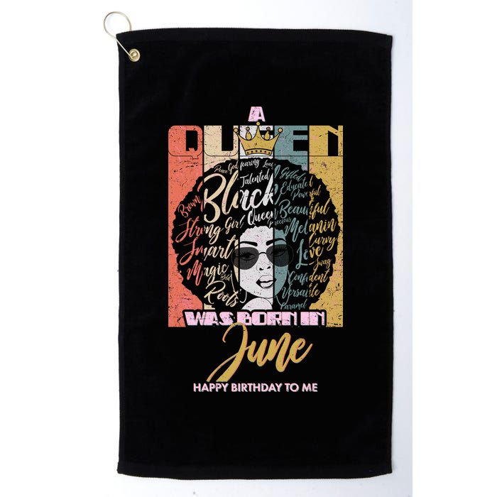A Queen Was Born In June Golf Towel