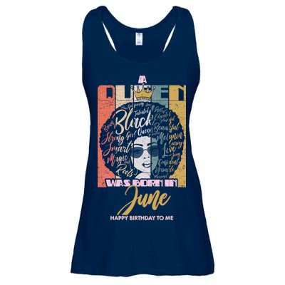 A Queen Was Born In June Ladies Essential Flowy Tank